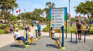Gimnasio biosaludable al aire libre en un espacio público - Power Fitness Pro