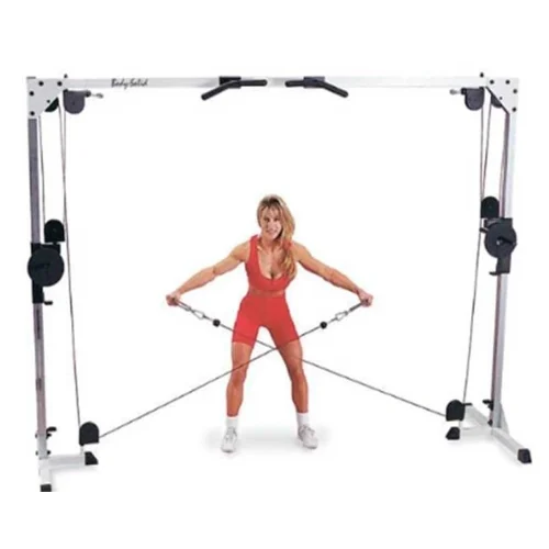 Crossover + Jaula con Discos - Línea Hogar, Mini Gimnasio - Power Fitness Pro