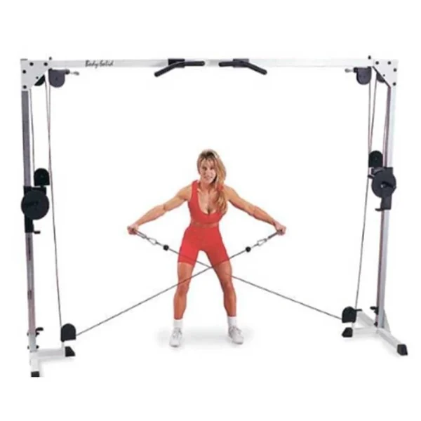 Crossover + Jaula con Discos - Línea Hogar, Mini Gimnasio - Power Fitness Pro
