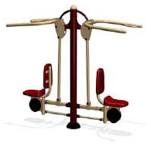 Jalon para Dorsales Doble - Línea Parques, Gimnasio para Parques para trabajar dorsales, hombros, pecho - Power Fitness Pro