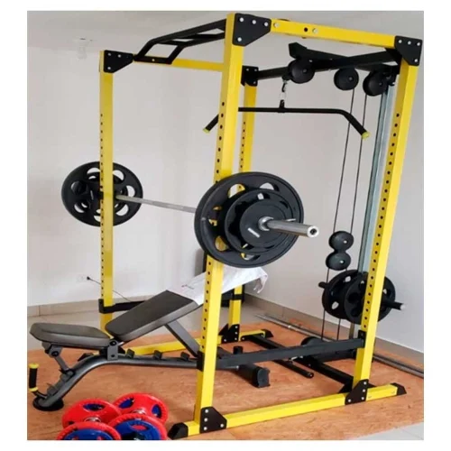 Jaula de Sentadillas, Polea Alta y Baja - Línea Hogar, Racks / Soportes / Jaulas - Power Fitness Pro