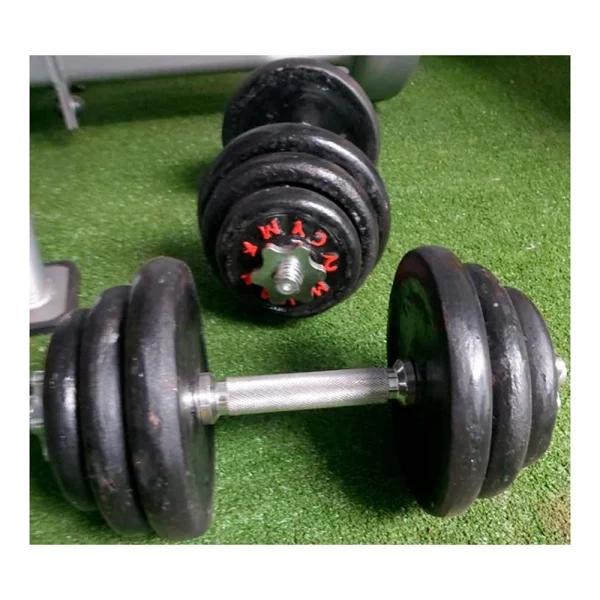 Par de Mancuernas de 20 Kg c/u - Línea Hogar, Barras Discos y Pesas - Power Fitness Pro