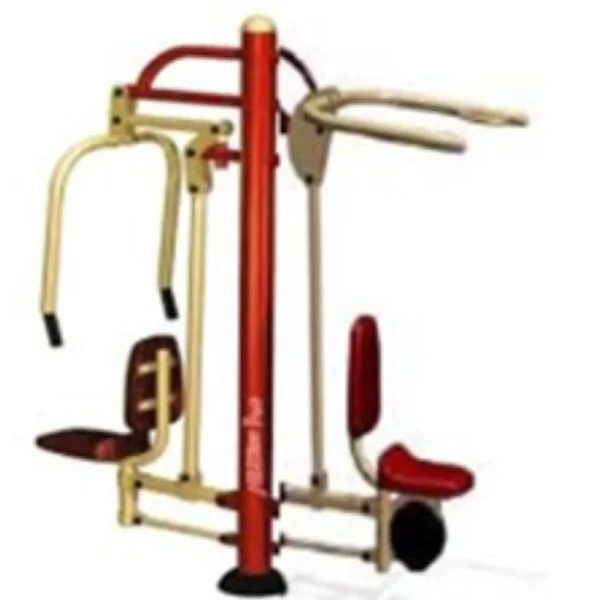 Pecho y Jalon para Hombros y Dorsales - Línea Parques, Gimnasio para Parques para trabajar dorsales, hombros, pecho - Power Fitness Pro