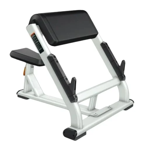 Predicador Sentado - Megaflex, Línea Profesional para trabajar bíceps - Power Fitness Pro