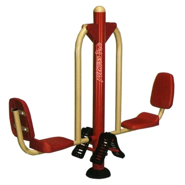 Prensa Horizontal Doble - Línea Parques, Gimnasio para Parques para trabajar piernas - Power Fitness Pro