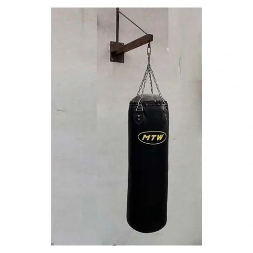 Saco relleno de cuero sintetico de 1.20 de alto por 0.35 cm de diametro con cadena - Línea Hogar, BOX - Power Fitness Pro