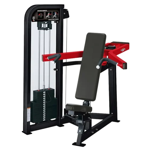 Seated Shoulder Press – Tren Superior - Hamer, Línea Profesional para trabajar hombros - Power Fitness Pro
