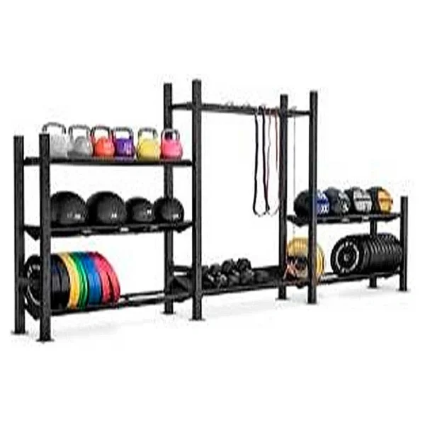 Soporte Multiple Grande para Pelotas, Pesas Rusas, Correas, Ligas, Sacos Búlgaros - Línea Hogar, Crossfit - Power Fitness Pro
